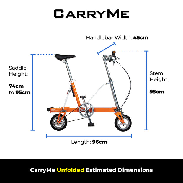 Compact Foldable Motorcycle CarryMe Foldable Bike G6 SD White – PacificCarryMe