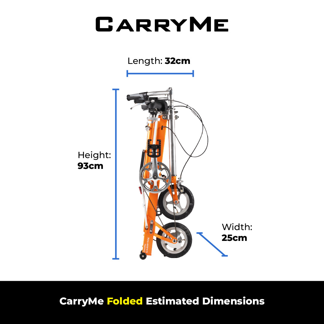 carryme klapprad CarryMe Foldable Bike G6 SD White – PacificCarryMe