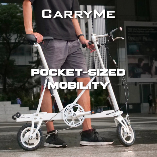 Carryme Sticker CarryMe | Compact Foldable Bike | Amber Orange – PacificCarryMe